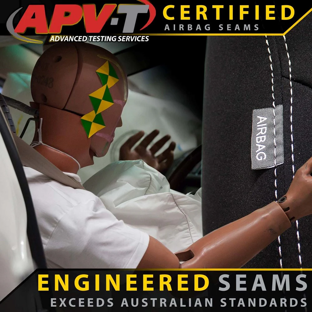 Ford Everest UA - Titanium - GP6 Premium Neoprene 2x Front Row Seat Covers (Made to Order) - Image 2