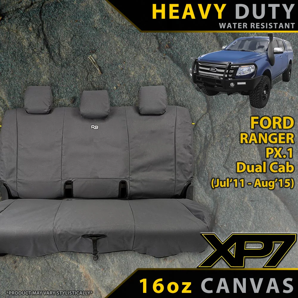 Ford Ranger PX I - XP7 Heavy-Duty Canvas Rear Row Seat Covers (Available)