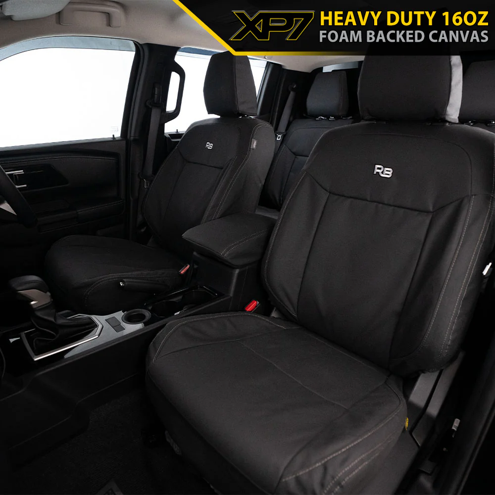 Ford Next-Gen Ranger T6.2 - XLT & Wolftrak - XP7 Heavy-Duty Canvas 2x Front Seat Covers (Available) - Image 2