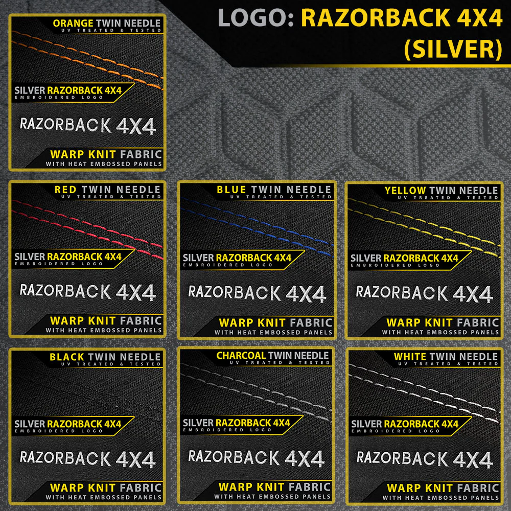 Ford Next-Gen Ranger T6.2 - XL, XLS & Black Edition - GP6 Premium Neoprene 2x Front Seat Covers (Made to Order) - Image 4