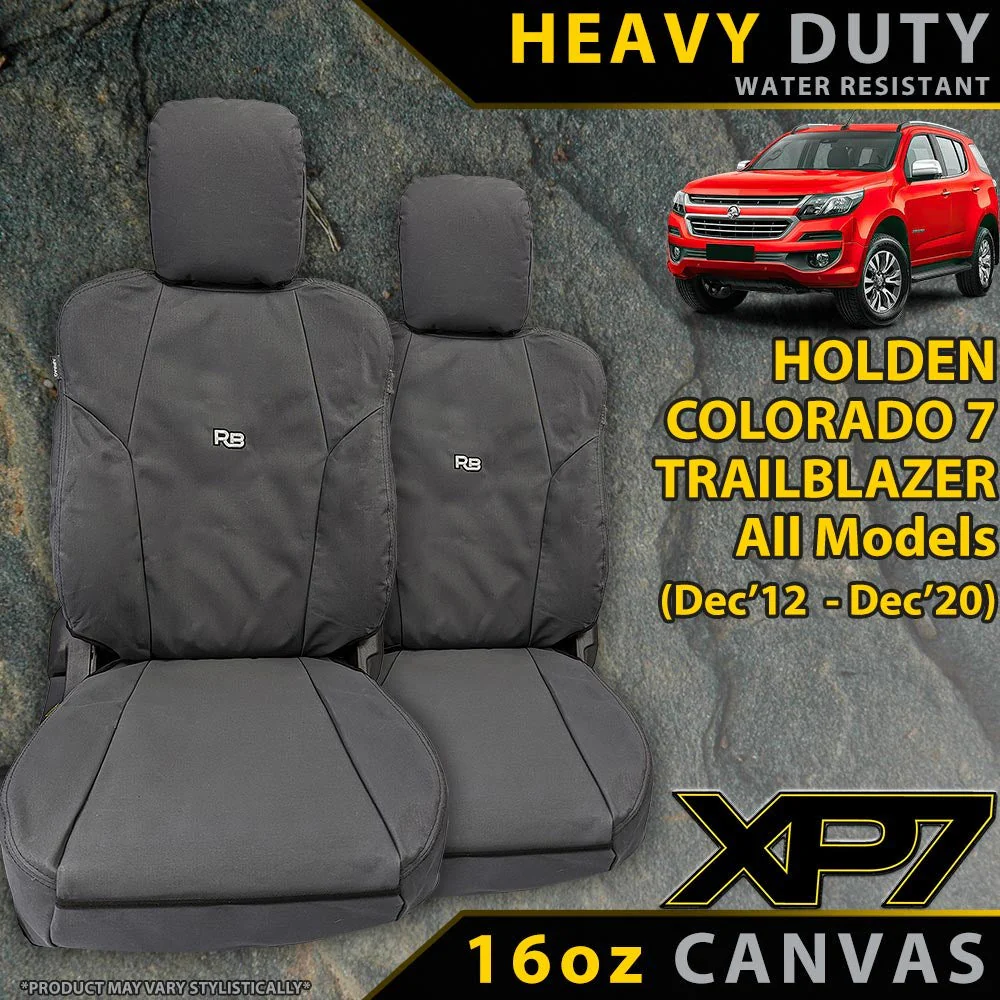 Holden Colorado 7 / Trailblazer - XP7 Heavy-Duty Canvas 2x Front Seat Covers (Available)