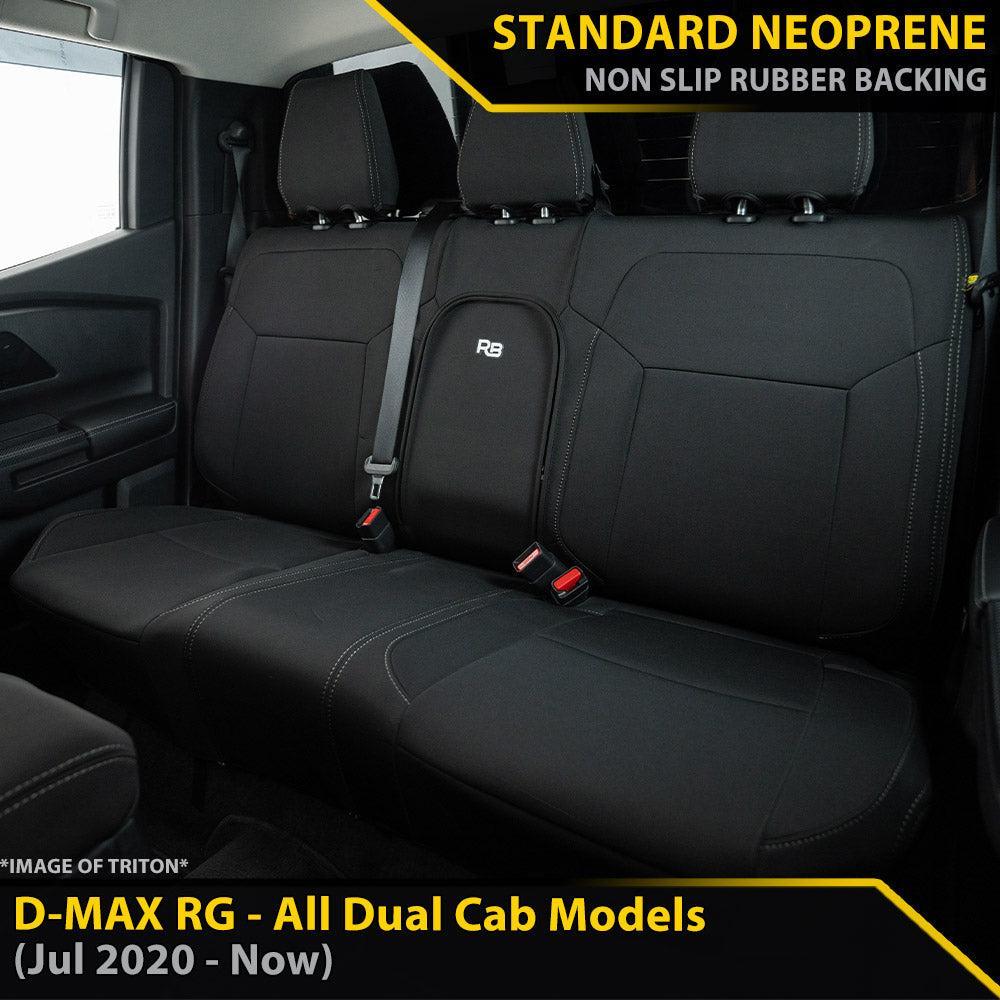 Isuzu D-MAX RG - Dual Cab - LS-M, LS-U, LS-U+, X-Rider, X-Terrain - GP4 Neoprene Rear Row Seat Covers (In Stock)