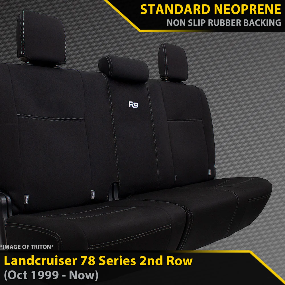 Toyota Landcruiser 78 Series - GP4 Neoprene Rear Row Seat Covers (Made to Order)
