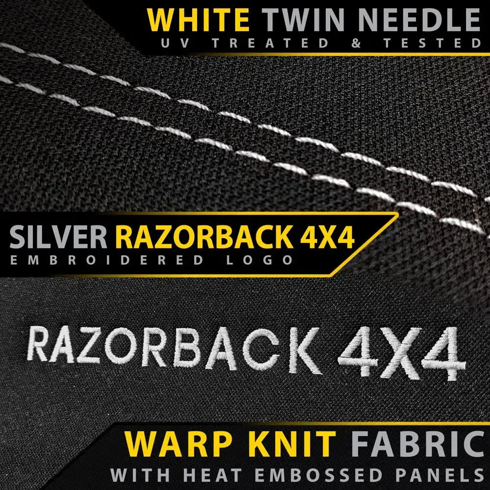 Mazda BT-50 TF - XS & XT - Silver Logo - GP6 Premium Neoprene Rear Row Seat Covers (In Stock) - Image 2