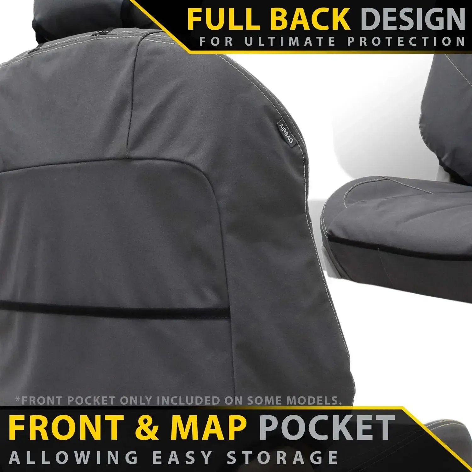 Nissan Navara NP300 - Series 1 & 2 - XP6 Tough Canvas Front Seat Covers (In Stock) - Image 3