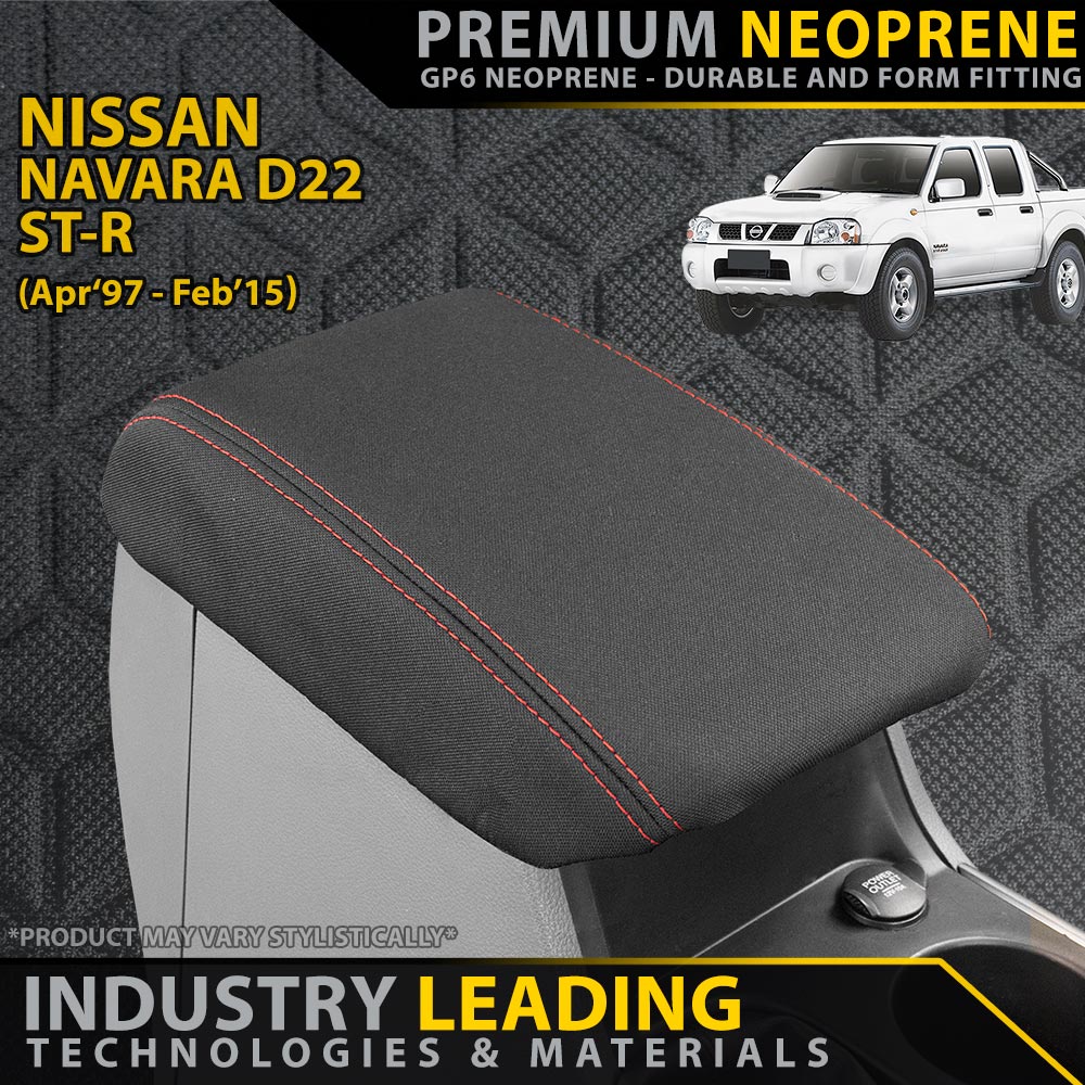 Nissan Navara D22 - ST-R - GP6 Premium Neoprene Console Lid Cover (Made to Order)