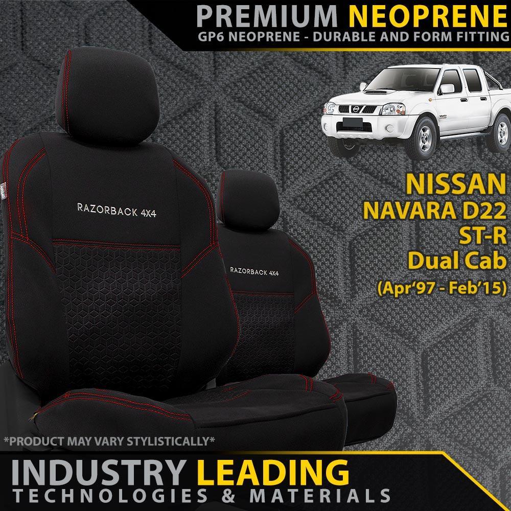 Nissan Navara D22 - ST-R - GP6 Premium Neoprene 2x Front Seat Covers (Made to Order)