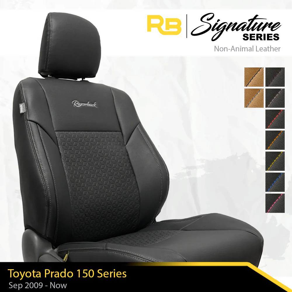 SIGNATURE SERIES Front Row Seat Covers - Toyota Prado 150 - Pre-Facelift (Made To Order)