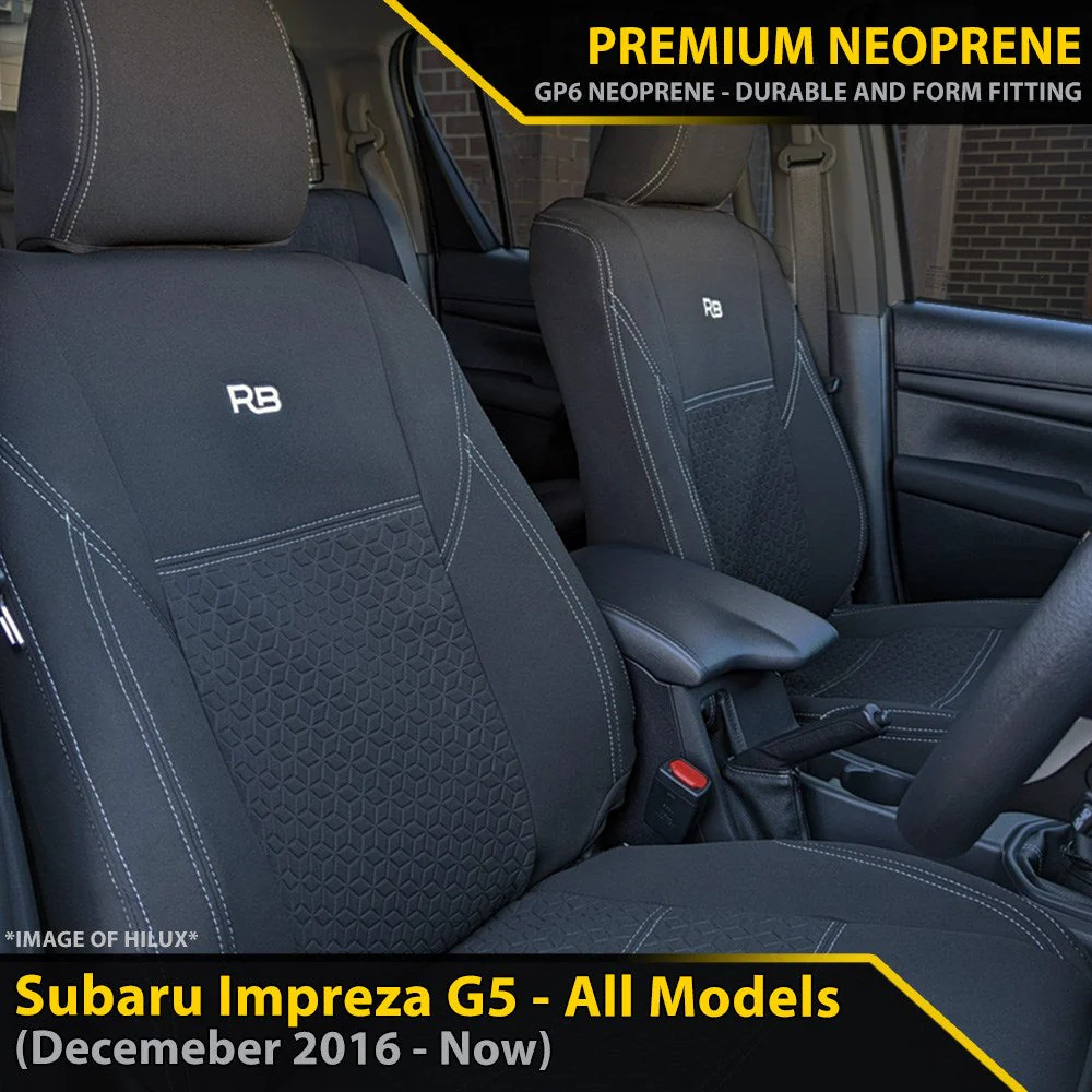 Subaru Impreza - GP6 Premium Neoprene 2x Front Row Seat Covers (Made to Order)