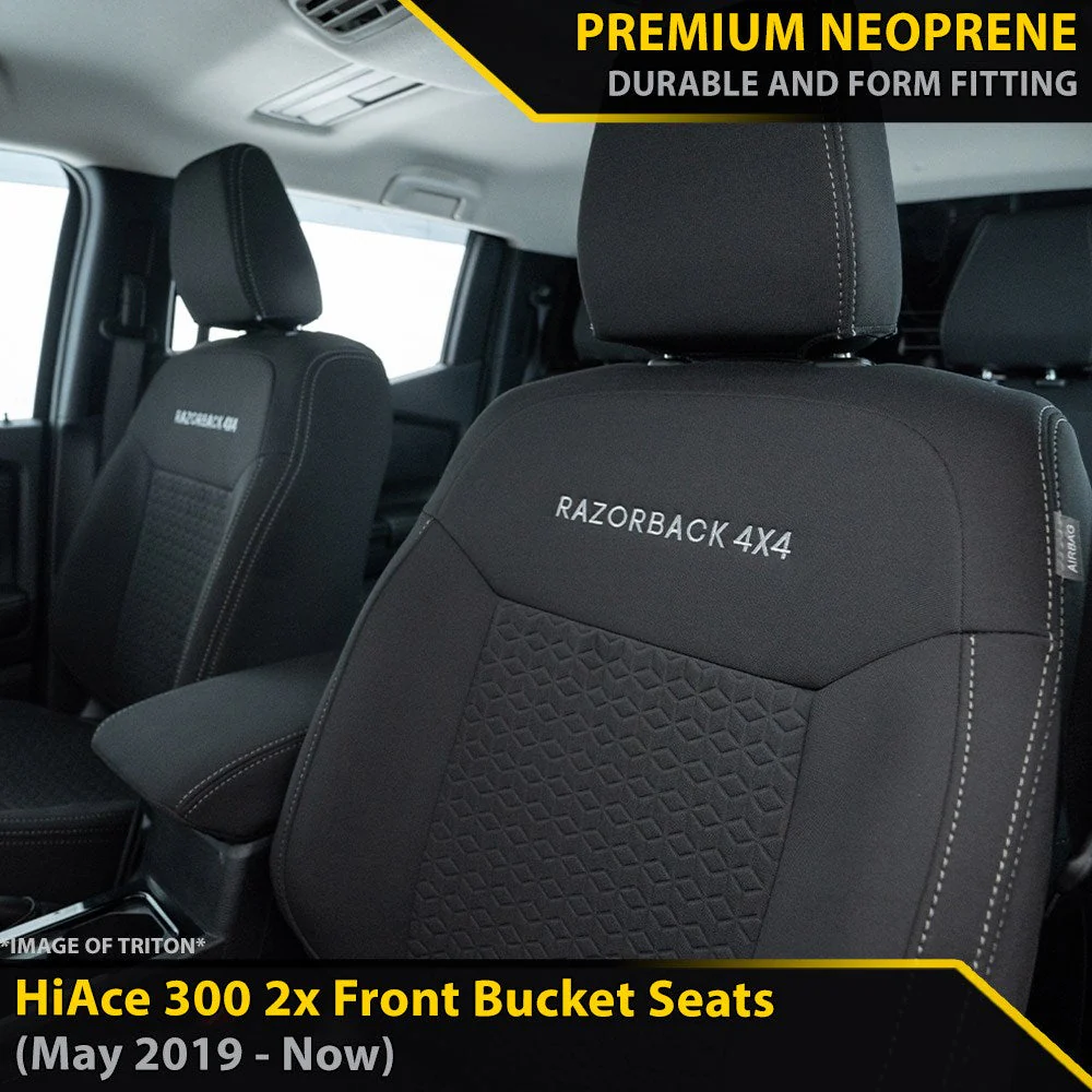 Toyota HiAce H300 - GP6 Premium Neoprene 2x Front Seat Covers (Made to Order)