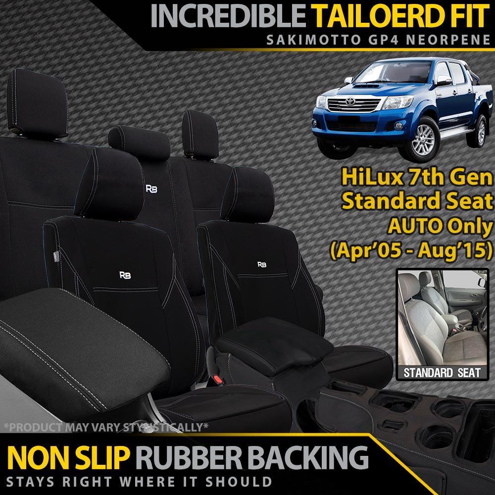 Toyota Hilux 7th Gen - Standard Seat - No Seat Airbags - GP4 Neoprene Full Bundle (Available)