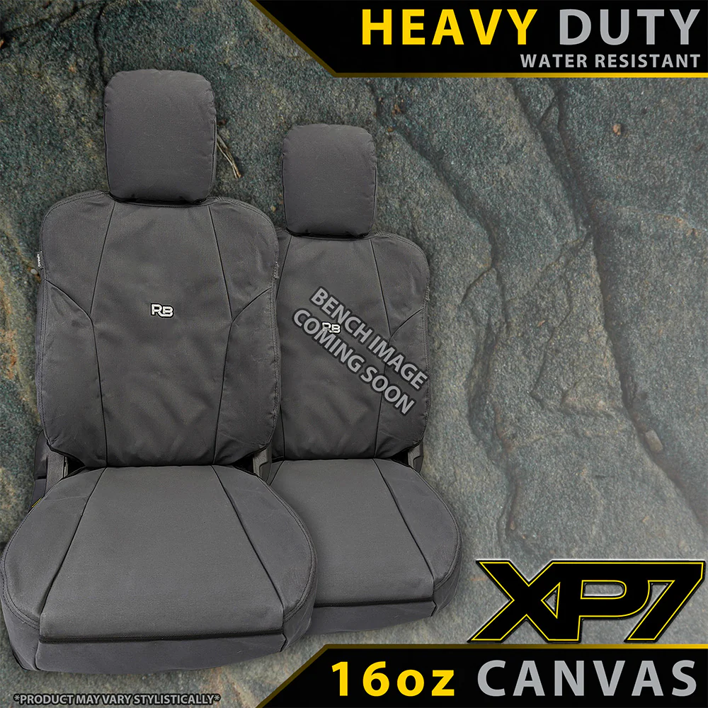 Toyota Landcruiser 78 Series - Bucket & 3/4 Bench - XP7 Heavy-Duty Canvas 2x Front Seat Covers (Made to Order)