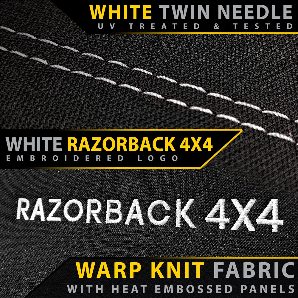 Toyota Landcruiser 300 Series - GX & Pre-Facelift GXL - GP6 Premium Neoprene 2nd Row Seat Covers (Made to Order) - Image 15