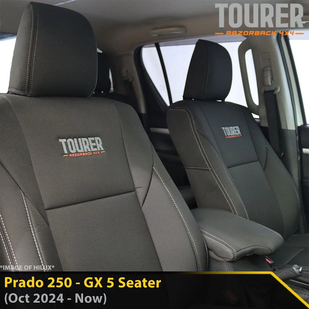 Toyota Prado 250 - GX - GP9 Tourer 2x Front Seat Covers (Made to Order)
